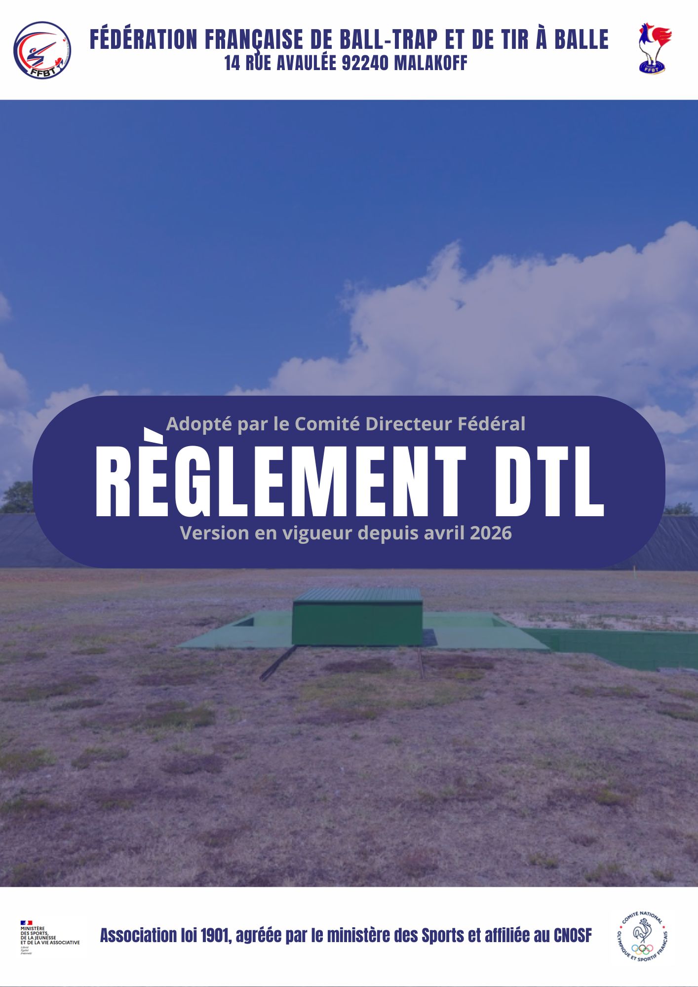 Page de garde - Règlement DTL